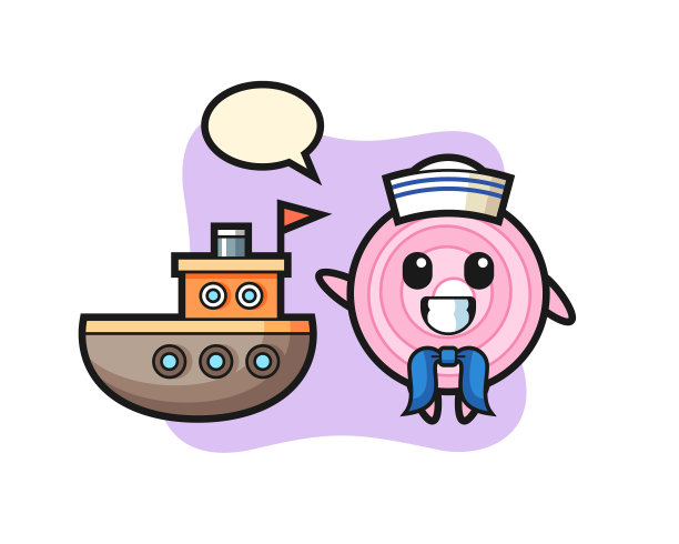 人物吉祥物洋葱环作为一个水手图片下载