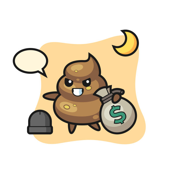 粪便卡通是偷来的钱图片下载