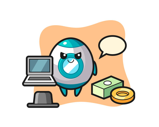 吉祥物火箭作为黑客图片下载