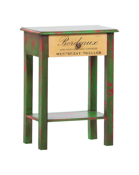 复古的桌子孤立在白色的背景图片下载