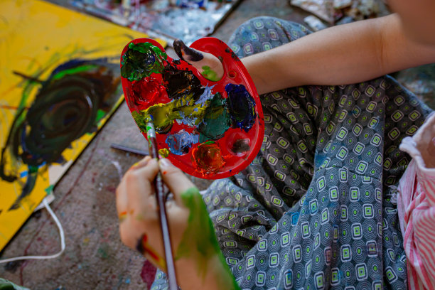 混乱的艺术家的调色板图片下载