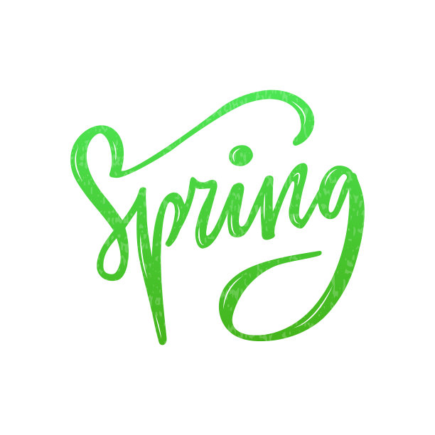 春孤绿梯度字带纹理图片下载