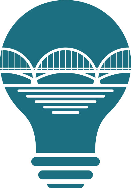 桥用灯泡标识设计创意桥图片下载