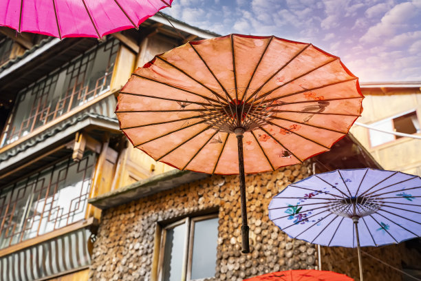 亚洲伞细节手工装饰挂图片下载