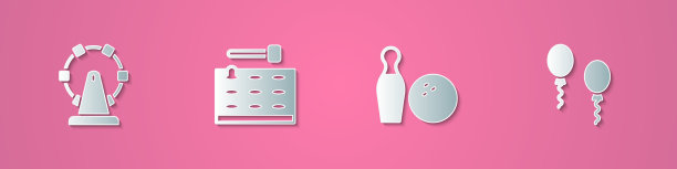 设剪纸摩天轮街机游戏机图片下载