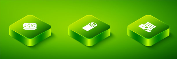 设置等距垃圾桶、毛巾堆和海绵图片下载