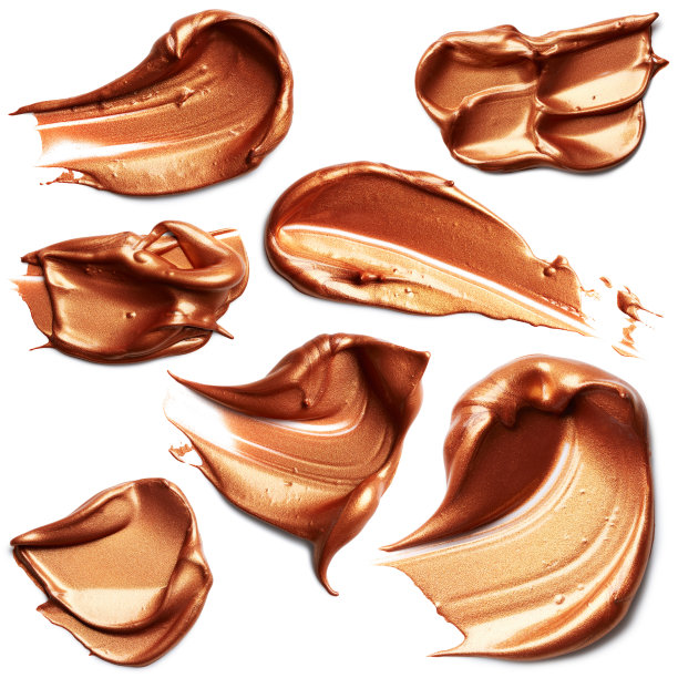 一组青铜颜料污迹图片下载