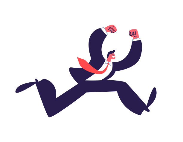 穿着西装积极跳跃的年轻人成功了图片下载