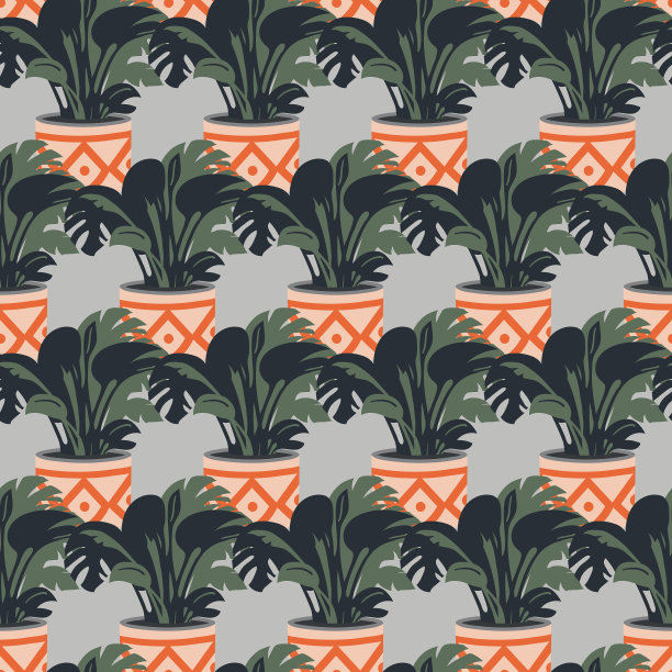 无缝图案与彩色手绘花图片下载