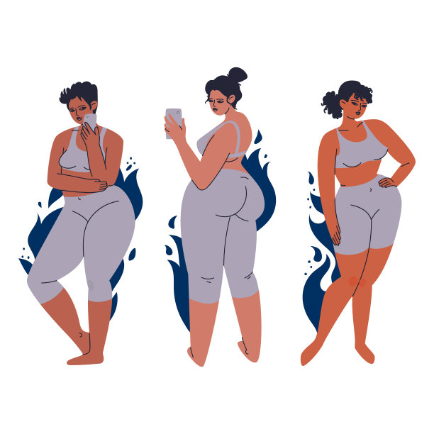 加上体型女性多文化女性角色图片下载