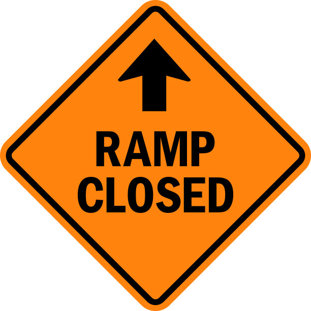 斜坡关闭信号。图片下载