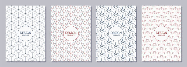 一套传单，海报，横幅，海报，宣传册设计模板A6大小与韩国，日本的装饰品。图片下载