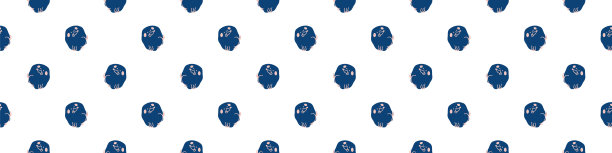 无缝卡通宠物狗涂鸦边界。异想天开的最小色调中性色彩。儿童托儿所横幅或异想天开的人物时尚全印。图片下载