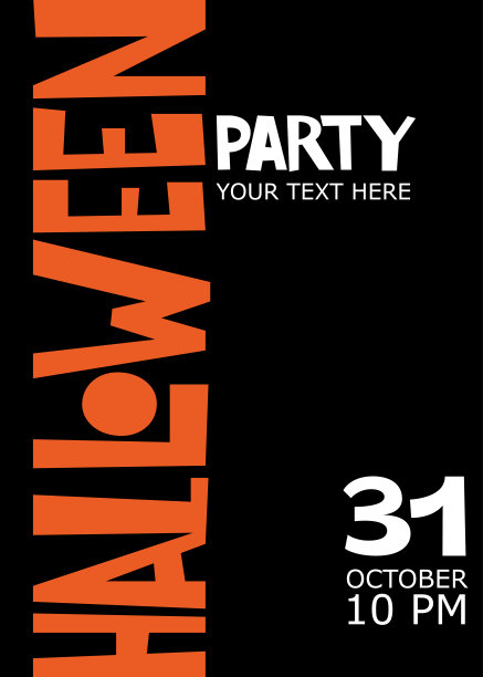 万圣节海报素材ID：402818592