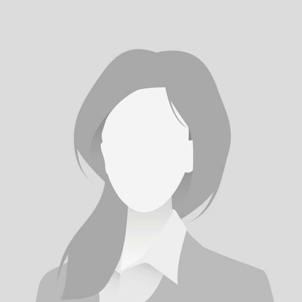 默认头像照片占位符图标。灰色的概要图。商业女性图片下载