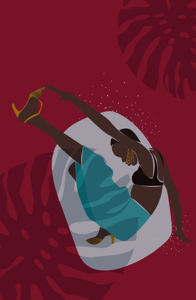 海报上有个穿高跟鞋的黑人女人图片下载