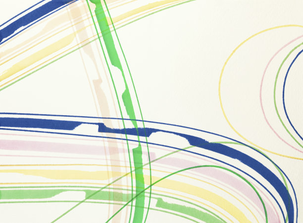 特写彩色线条在白纸上，纹理背景图片下载