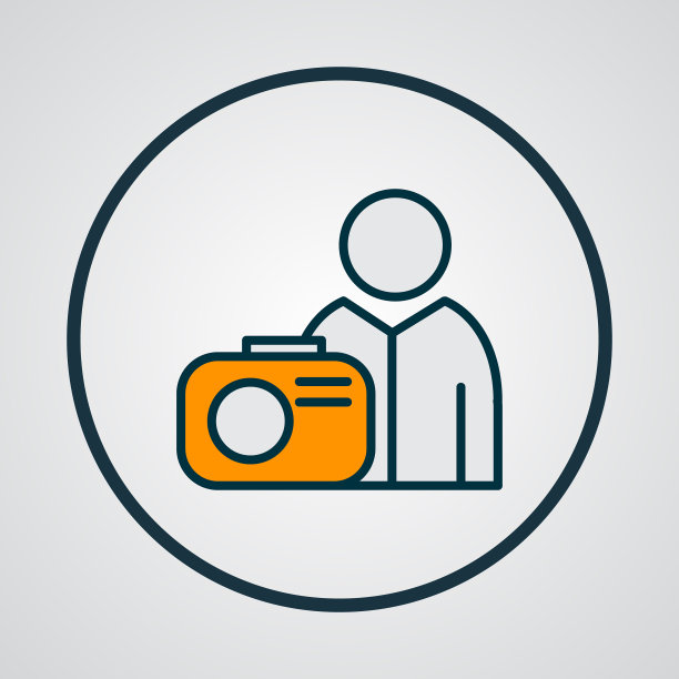 照片图标彩色线符号溢价图片下载