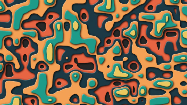 分层的地形图。分形形式背景。图片下载