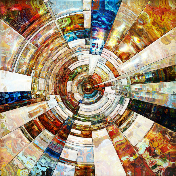 彩色玻璃的多样性图片下载