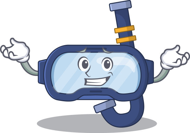 微笑着戴着潜水眼镜的甜蜜照片图片下载