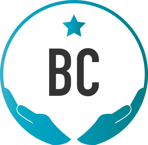 首字母BC手护理标志设计模板图片下载