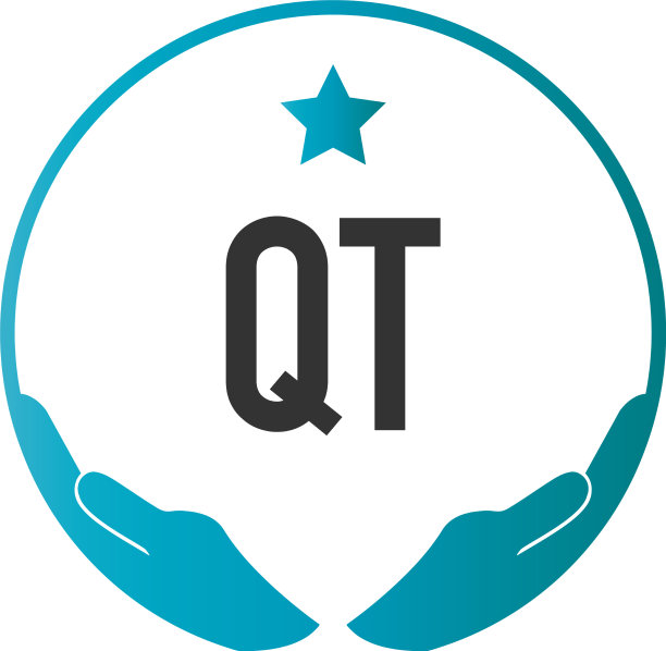 首字母qt手护理标志设计模板图片下载