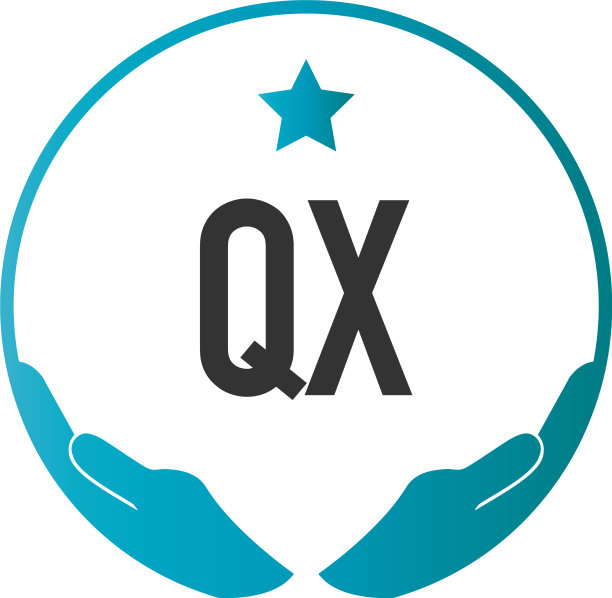 首字母qx手护理标志设计模板图片下载
