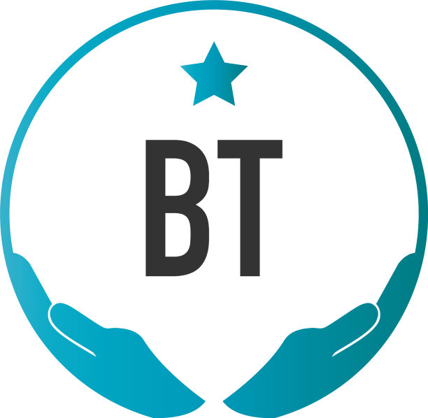 首字母bt手护理标志设计模板图片下载