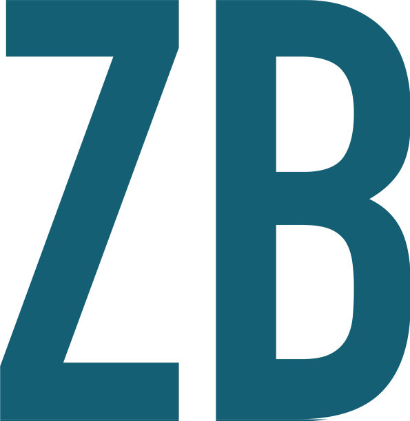 字母ZB手持盾牌安全logo图片下载