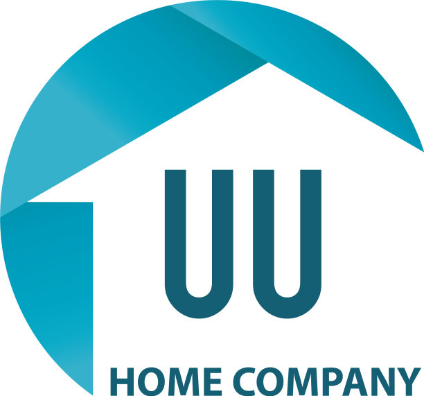 首字母uu家或物业标志设计图片下载