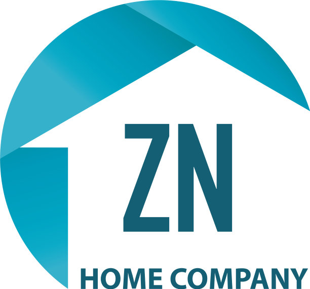 首字母zn家或物业标志设计图片下载