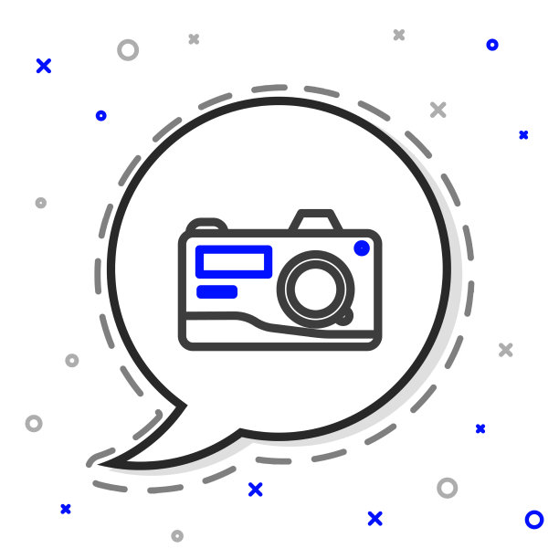 线照片相机图标孤立在白色图片下载