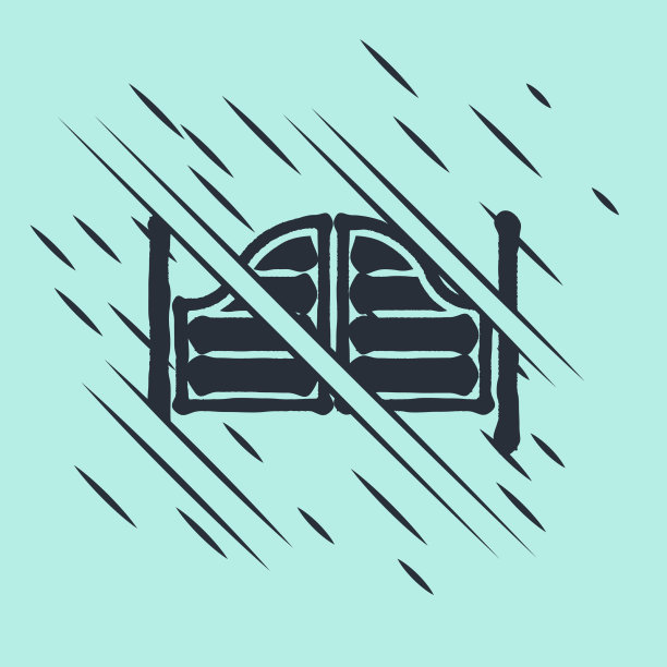 黑色老西部摆动沙龙门图标图片下载