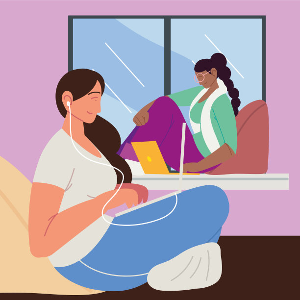 使用笔记本电脑的女性图片下载