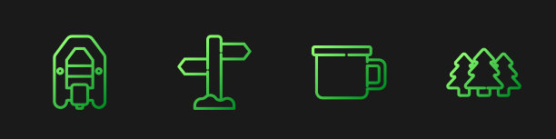 架线露营金属杯漂流船路图片下载