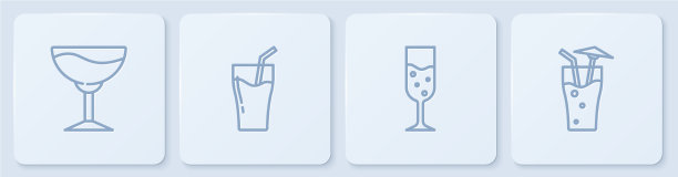 设行葡萄酒杯、香槟酒杯、果汁杯图片下载