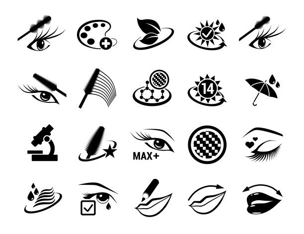 图形设置图标美容概念为网络图片下载