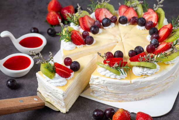 樱桃草莓蛋糕图片下载