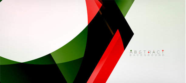 彩色六边形几何抽象图片下载