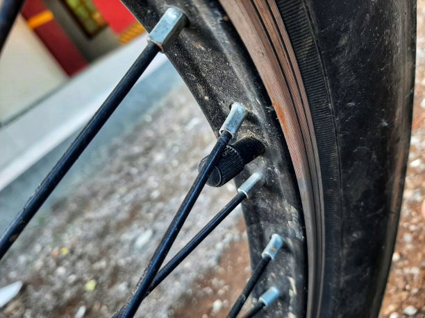 近景照片的自行车车轮图片下载