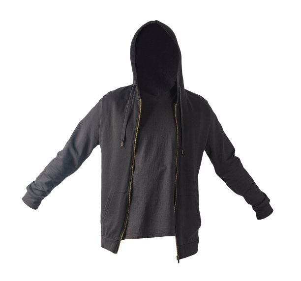 运动衫与铁拉链与帽衫和t恤孤立的白色背景。运动风格图片下载