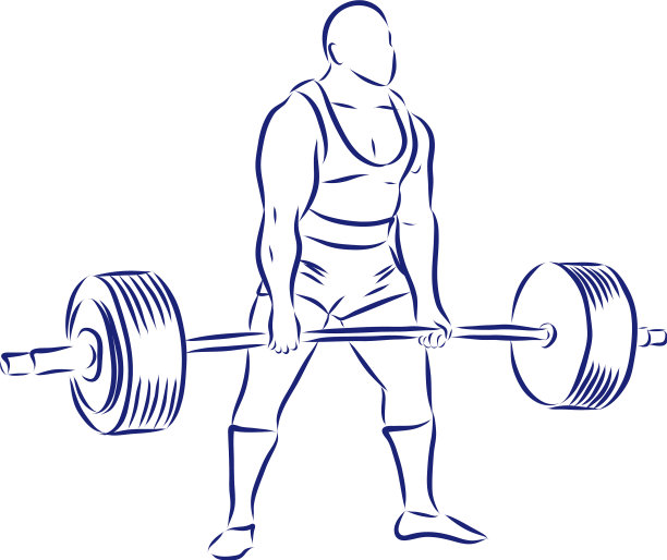 排序一个举重运动员做硬举图片下载