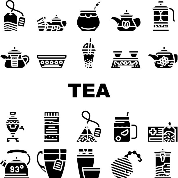 茶健康饮料收藏图标集图片下载