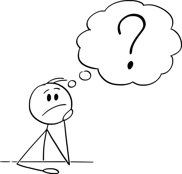 坐在办公桌前思考的男人或商人图片下载