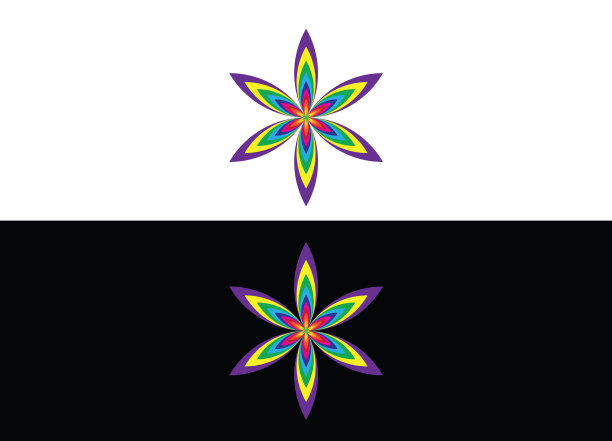 简单的花卉设计形象模板图片下载