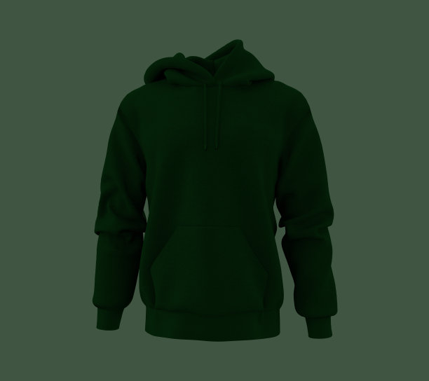 空白连帽运动衫模型打印图片下载