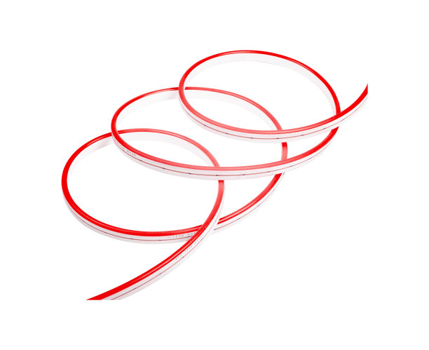 红色LED霓虹灯条隔离在白色背景图片下载