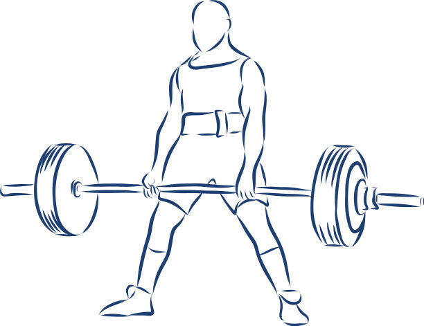 排序一个举重运动员做硬举图片下载