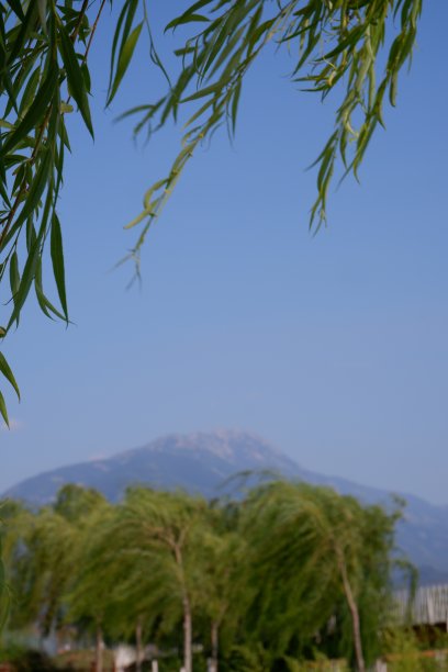 背景景观在风的一天在fethiye图片下载